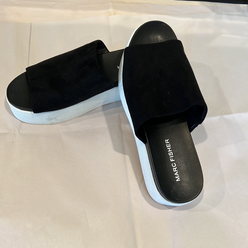 Black Platform Slides